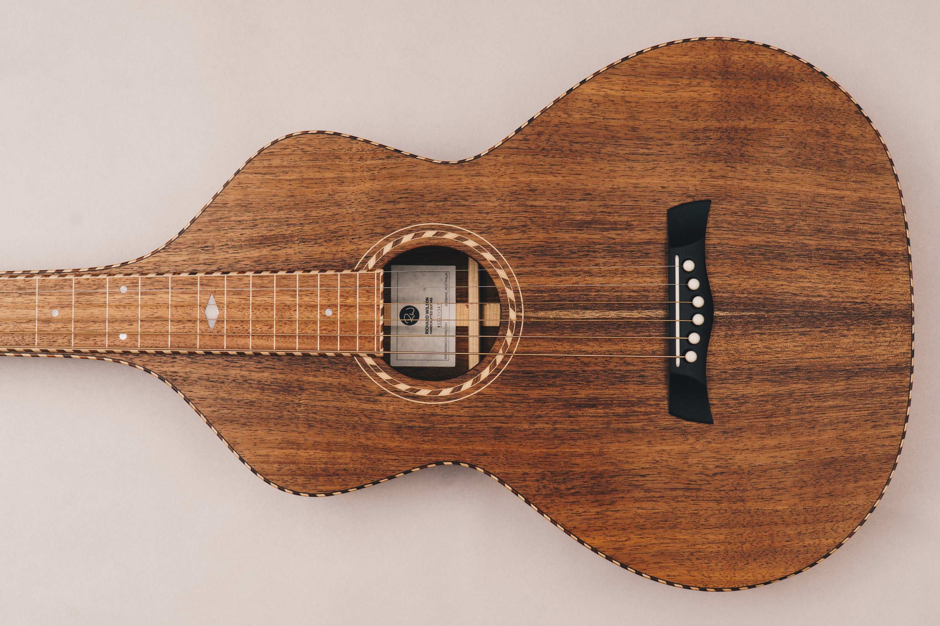 Style 4 Weissenborn Guitar Weissenborn Acoustic Lap Steel Slide Guitar by master luthier Richard Wilson. Handcrafted in Australia. Serial no. RWRW2217-347.