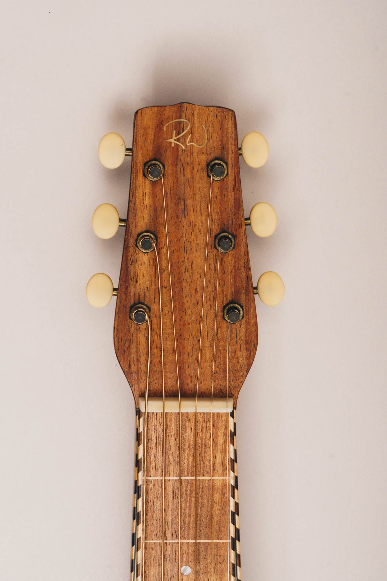 Tasmanian Blackwood & Bunya Style 3 Weissenborn Acoustic Lap Steel Slide Guitar by master luthier Richard Wilson. Handcrafted in Australia. Serial no. RW1903-224.