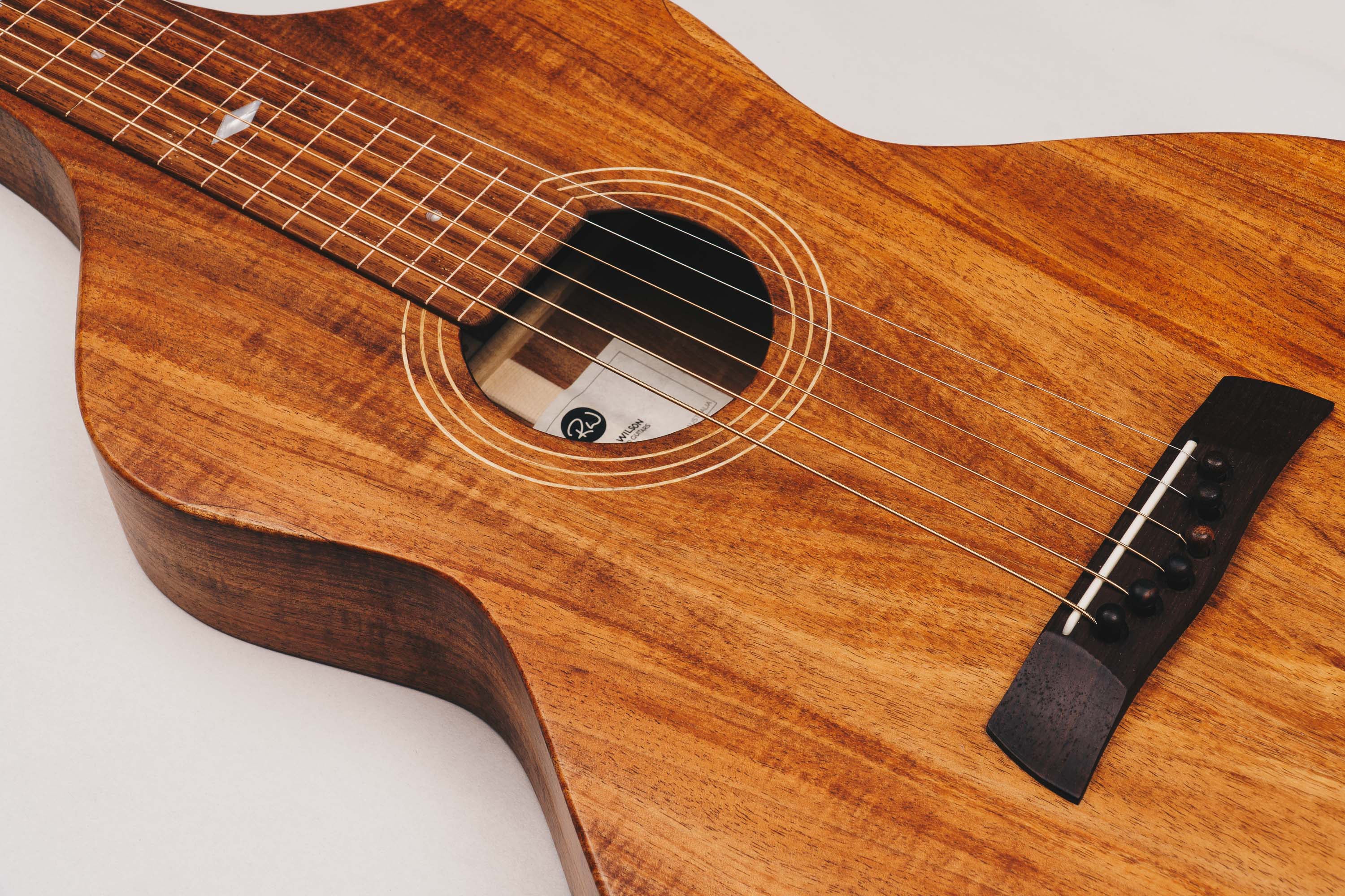 Tasmanian Blackwood Style 1 Weissenborn Acoustic Lap Steel Slide Guitar by master luthier Richard Wilson. Handcrafted in Australia. Serial no. RW1918-238.