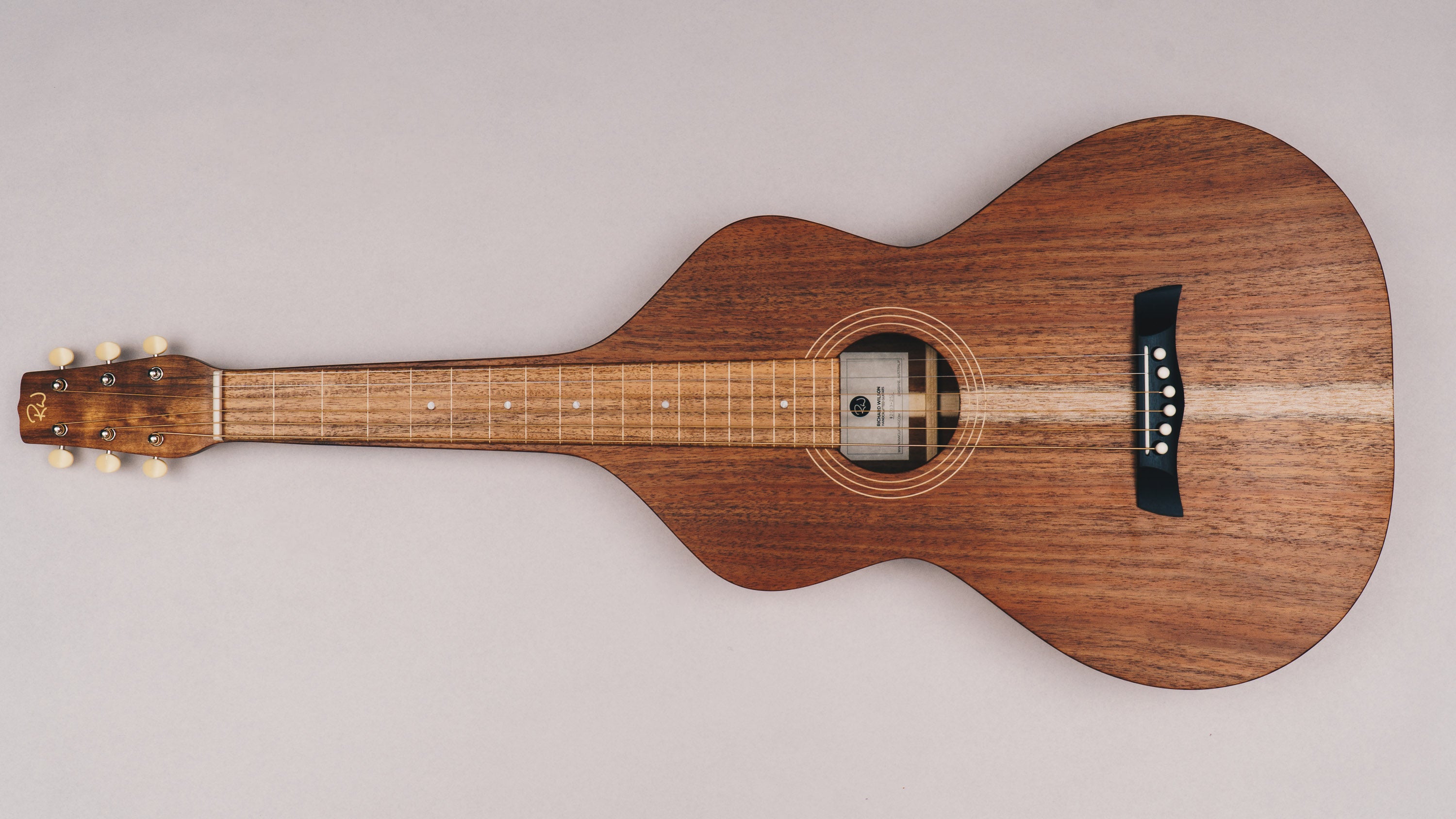 Tasmanian Blackwood Style 1 Weissenborn Acoustic Lap Steel Slide Guitar by master luthier Richard Wilson. Handcrafted in Australia. Serial no. RW2003-252.