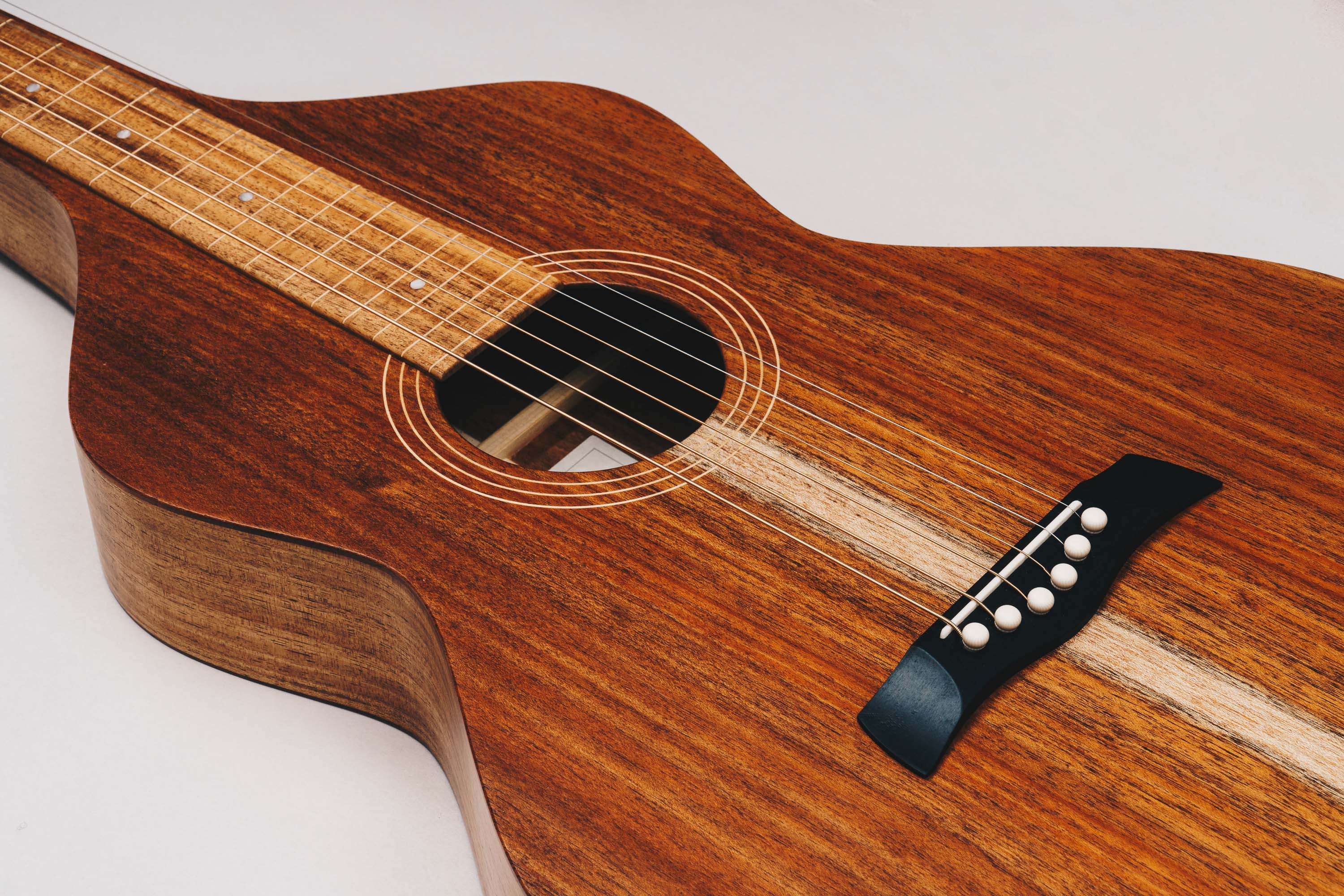 Tasmanian Blackwood Style 1 Weissenborn Acoustic Lap Steel Slide Guitar by master luthier Richard Wilson. Handcrafted in Australia. Serial no. RW2003-252.