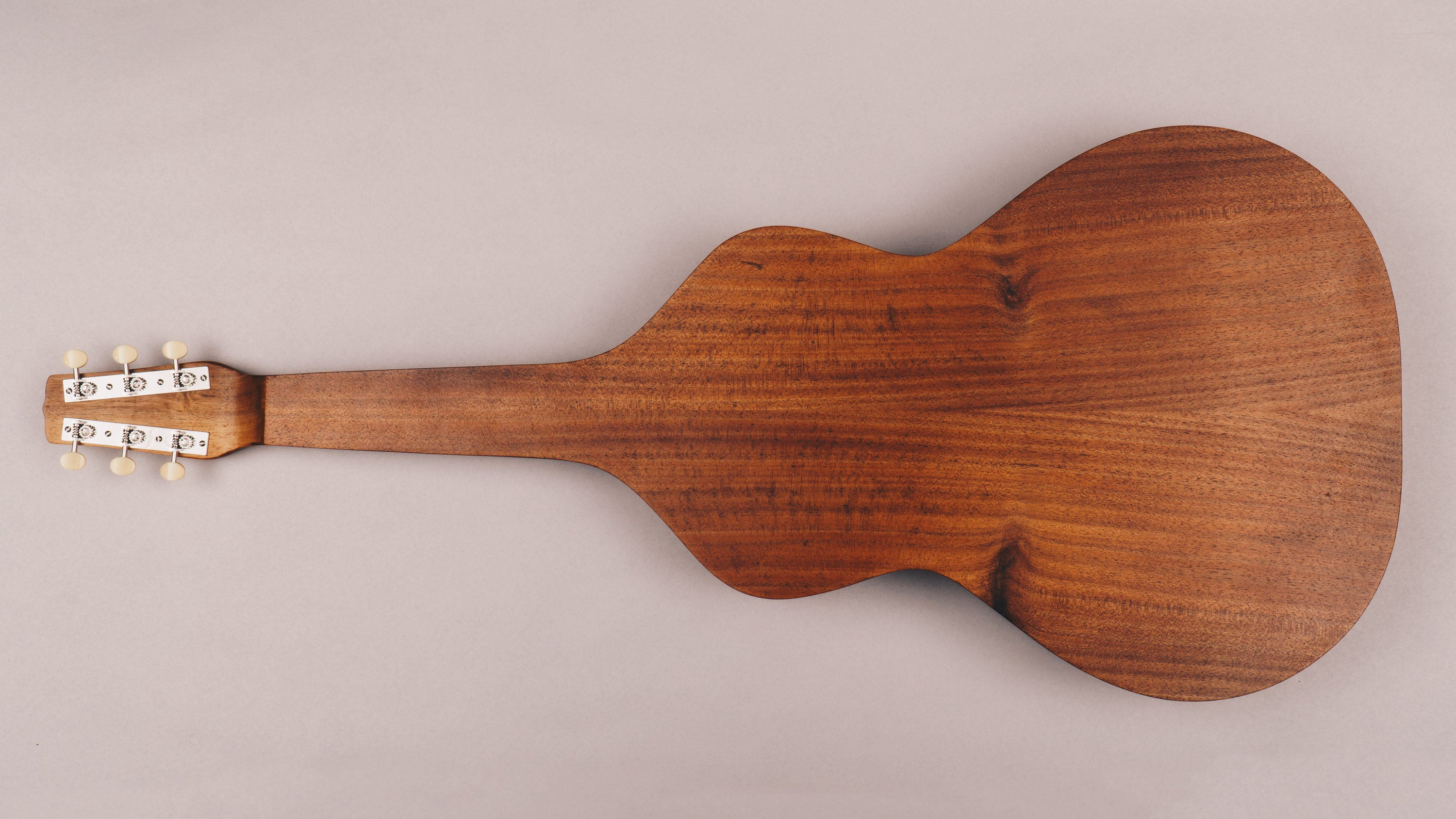Tasmanian Blackwood Style 1 Weissenborn Acoustic Lap Steel Slide Guitar by master luthier Richard Wilson. Handcrafted in Australia. Serial no. RW2023-272.