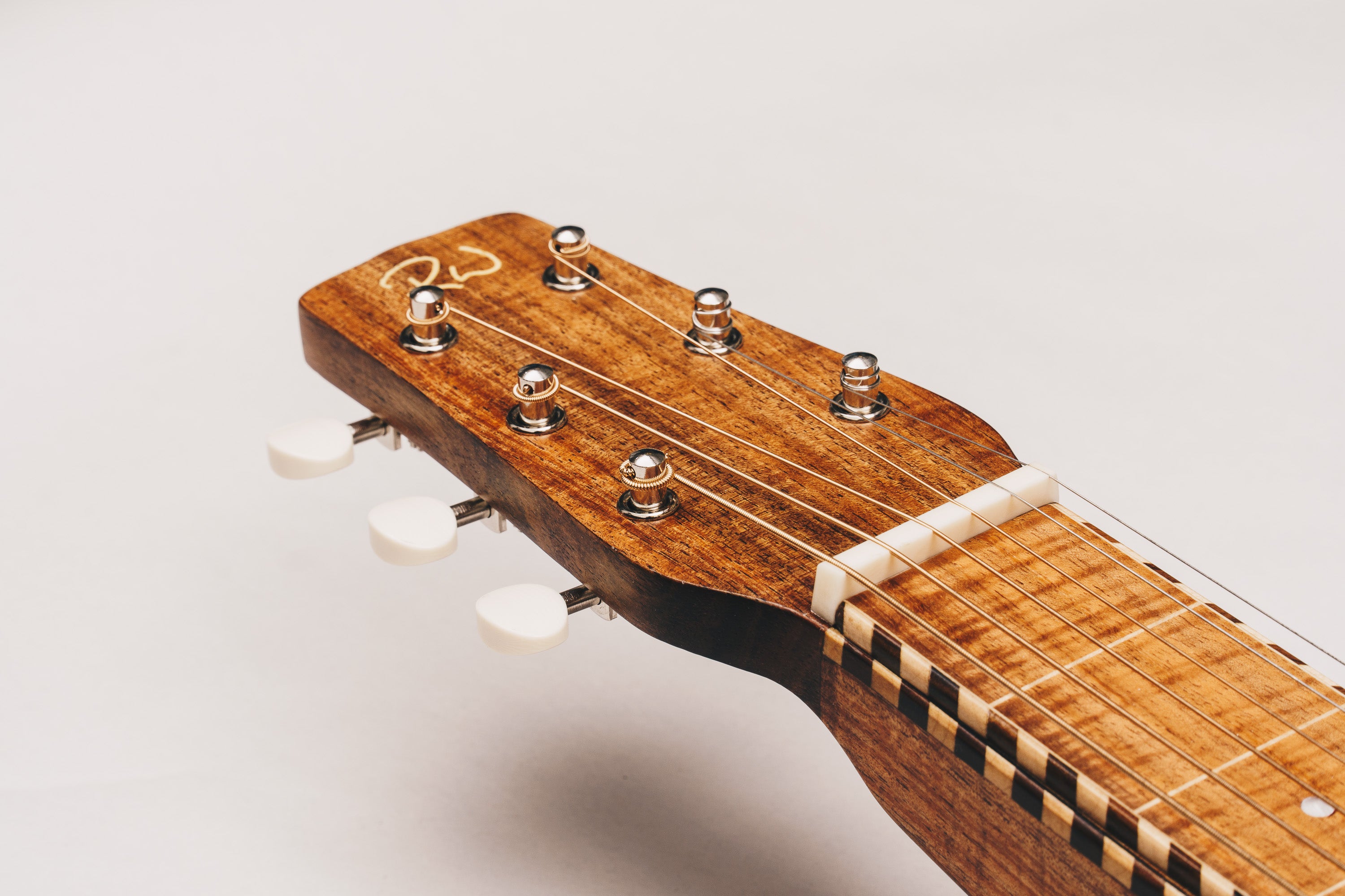 Tasmanian Blackwood Style 3 Weissenborn Acoustic Lap Steel Slide Guitar by master luthier Richard Wilson. Handcrafted in Australia. Serial no. RW1909-229.