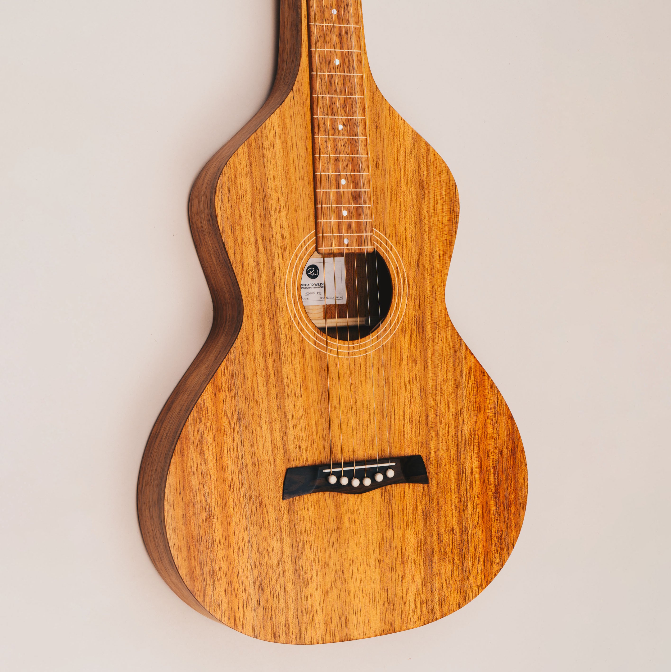 Hawaiian Koa Style 1 Weissenborn Guitar Weissenborn Acoustic Lap Steel Slide Guitar by master luthier Richard Wilson. Handcrafted in Australia. Serial no. RW2609-496.