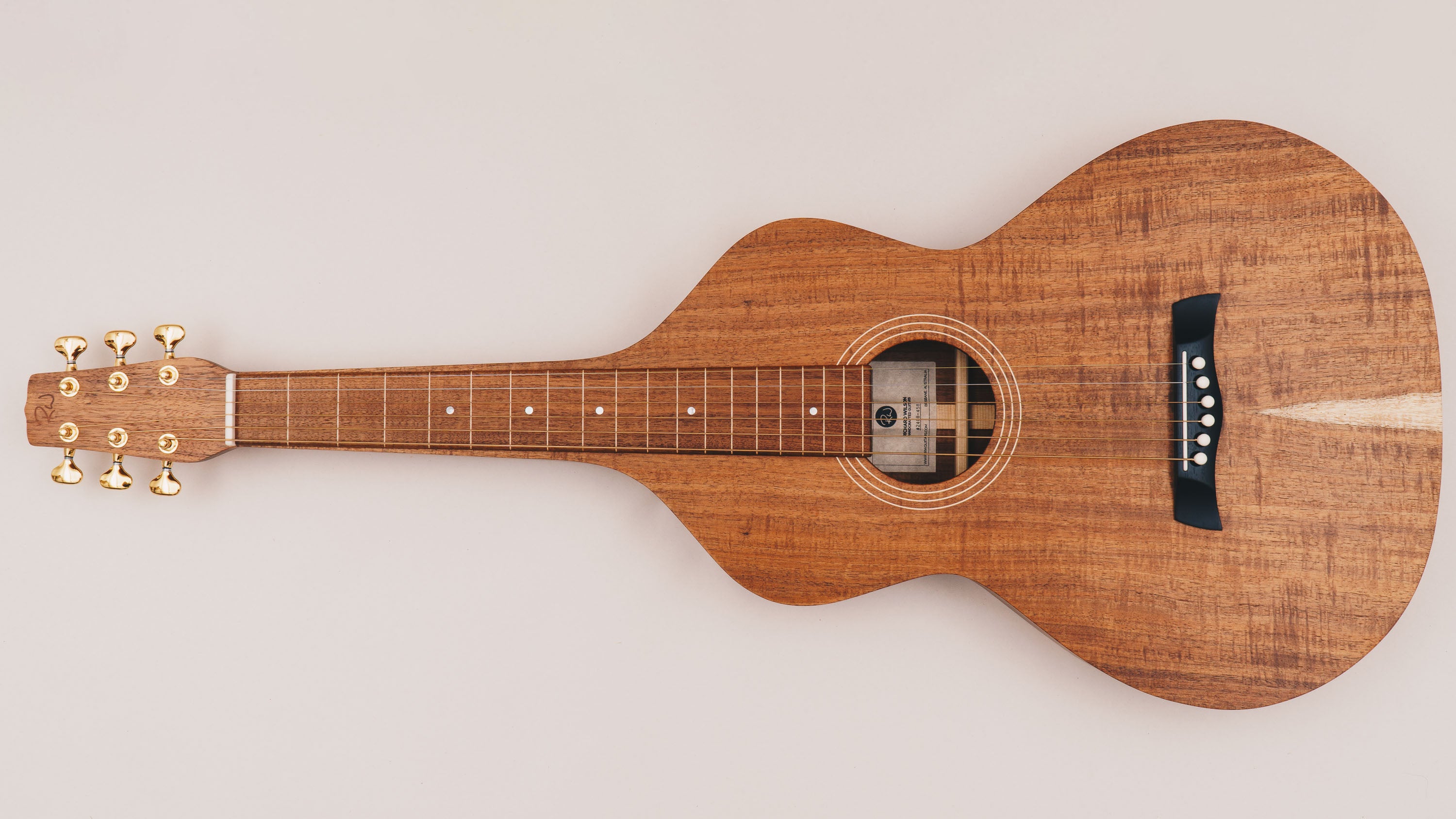 Style 1 Weissenborn Guitar - Tasmanian Blackwood Weissenborn Acoustic Lap Steel Slide Guitar by master luthier Richard Wilson. Handcrafted in Australia. Serial no. RW2408-458.