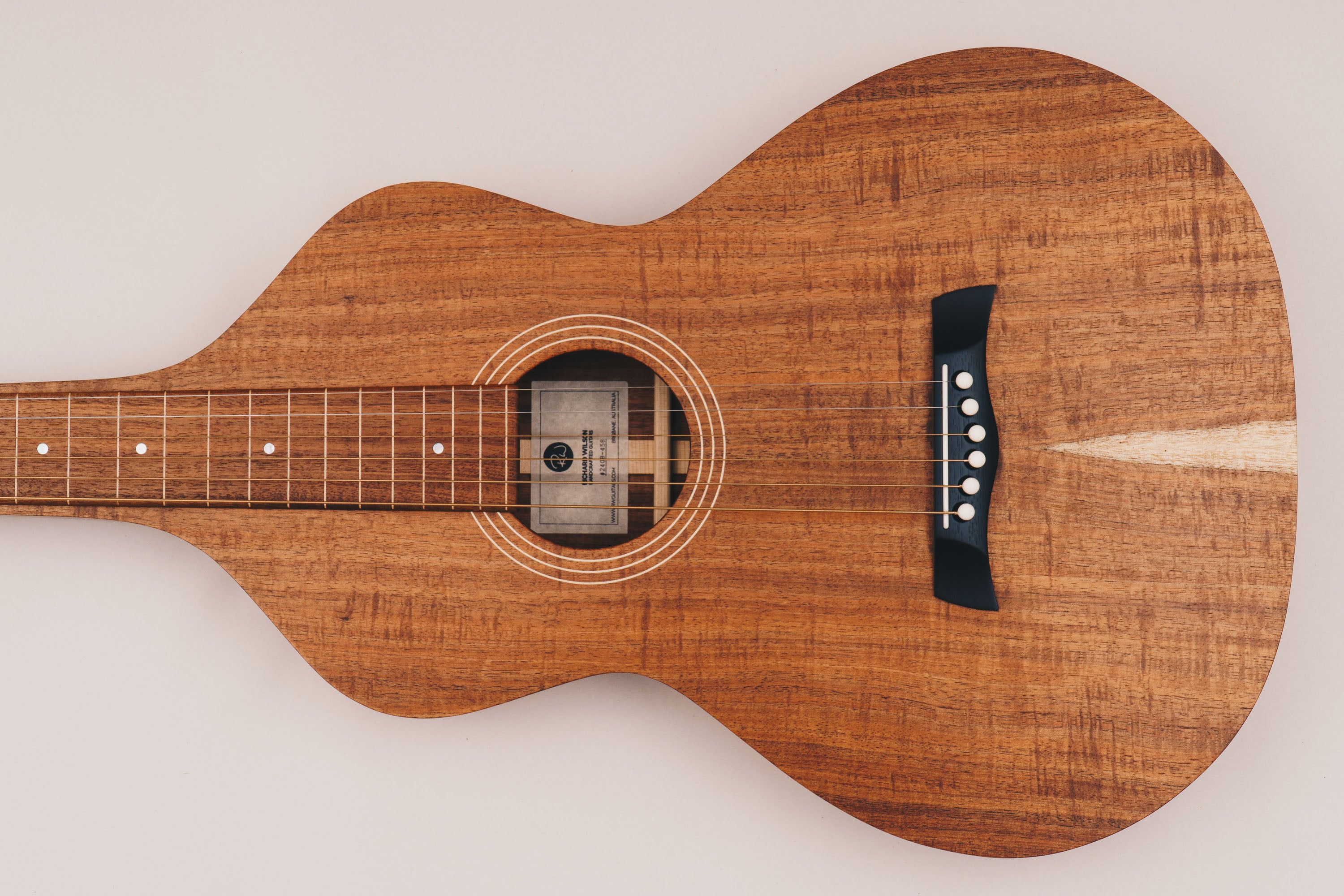 Style 1 Weissenborn Guitar - Tasmanian Blackwood Weissenborn Acoustic Lap Steel Slide Guitar by master luthier Richard Wilson. Handcrafted in Australia. Serial no. RW2408-458.