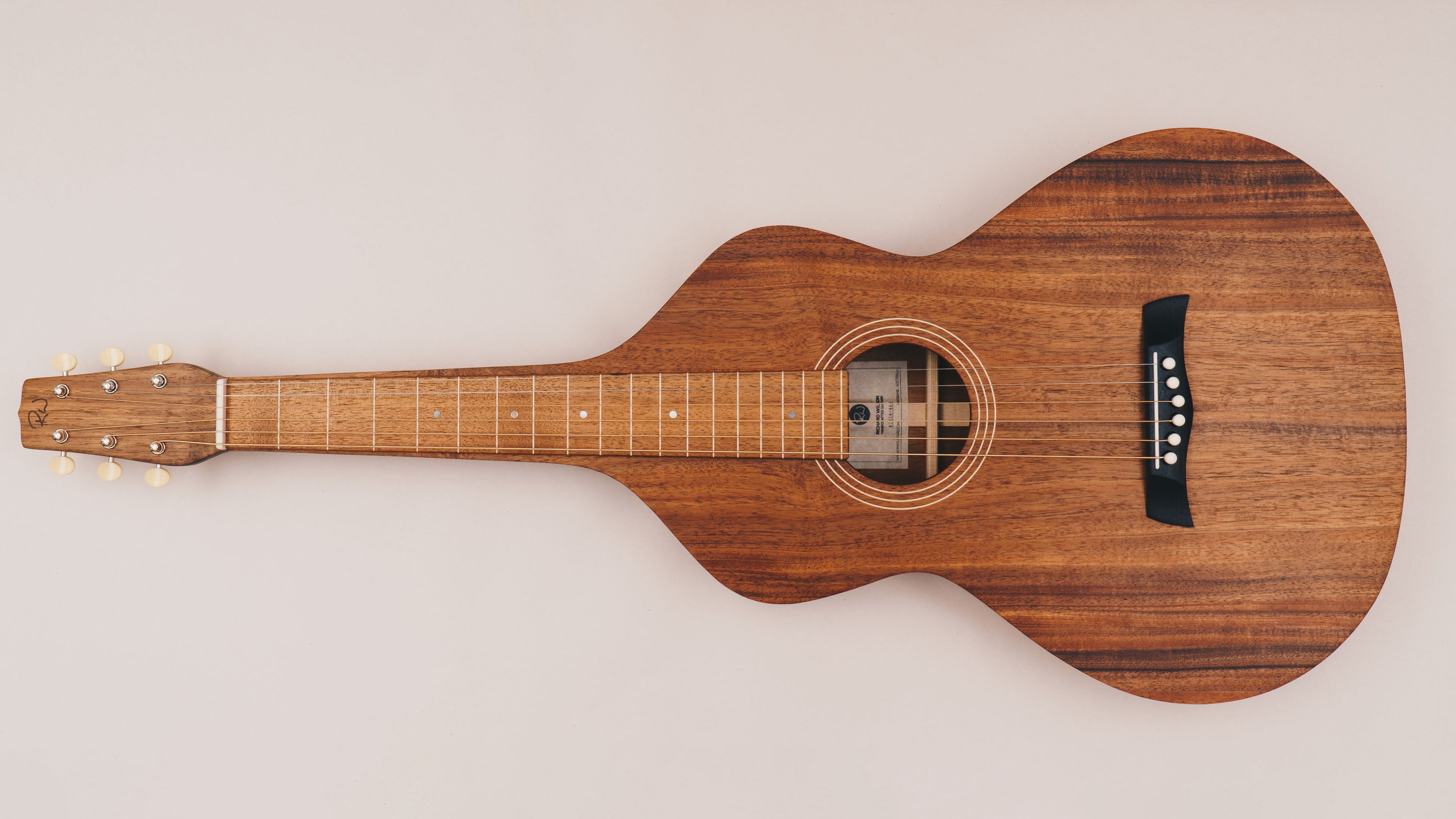 Style 1 Weissenborn Guitar - Tasmanian Blackwood Weissenborn Acoustic Lap Steel Slide Guitar by master luthier Richard Wilson. Handcrafted in Australia. Serial no. RW2414-464.