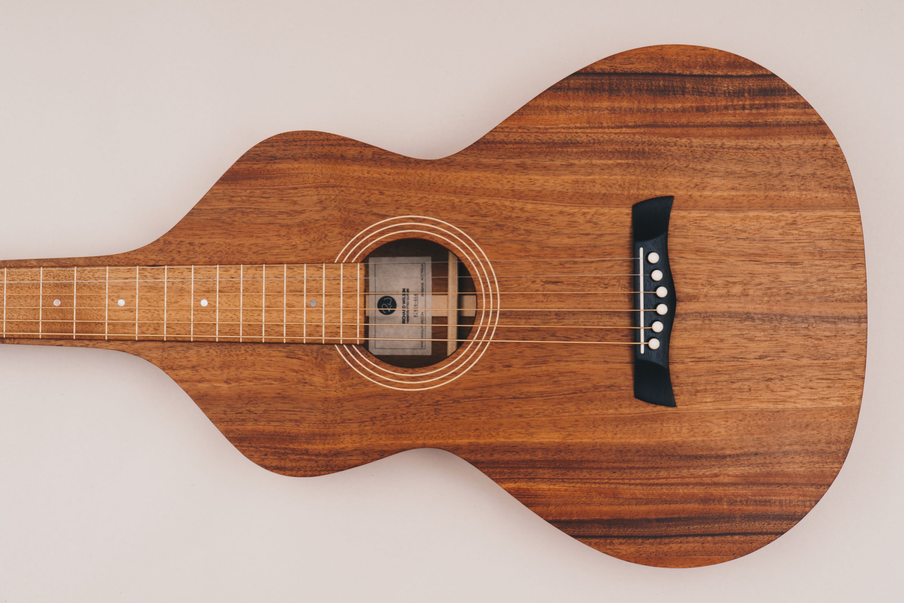 Style 1 Weissenborn Guitar - Tasmanian Blackwood Weissenborn Acoustic Lap Steel Slide Guitar by master luthier Richard Wilson. Handcrafted in Australia. Serial no. RW2414-464.