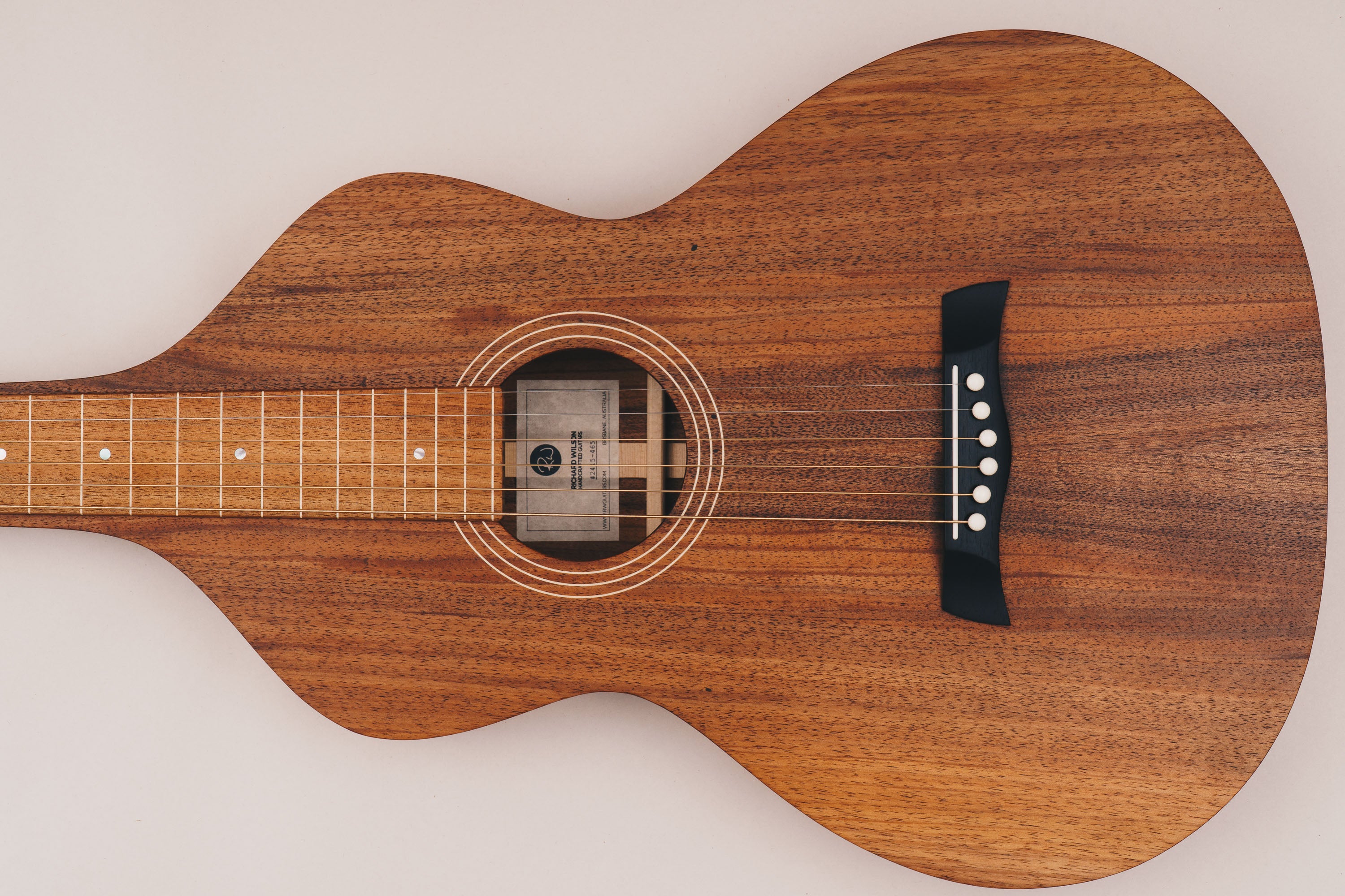 Style 1 Weissenborn Guitar - Tasmanian Blackwood Weissenborn Acoustic Lap Steel Slide Guitar by master luthier Richard Wilson. Handcrafted in Australia. Serial no. RW2415-465.