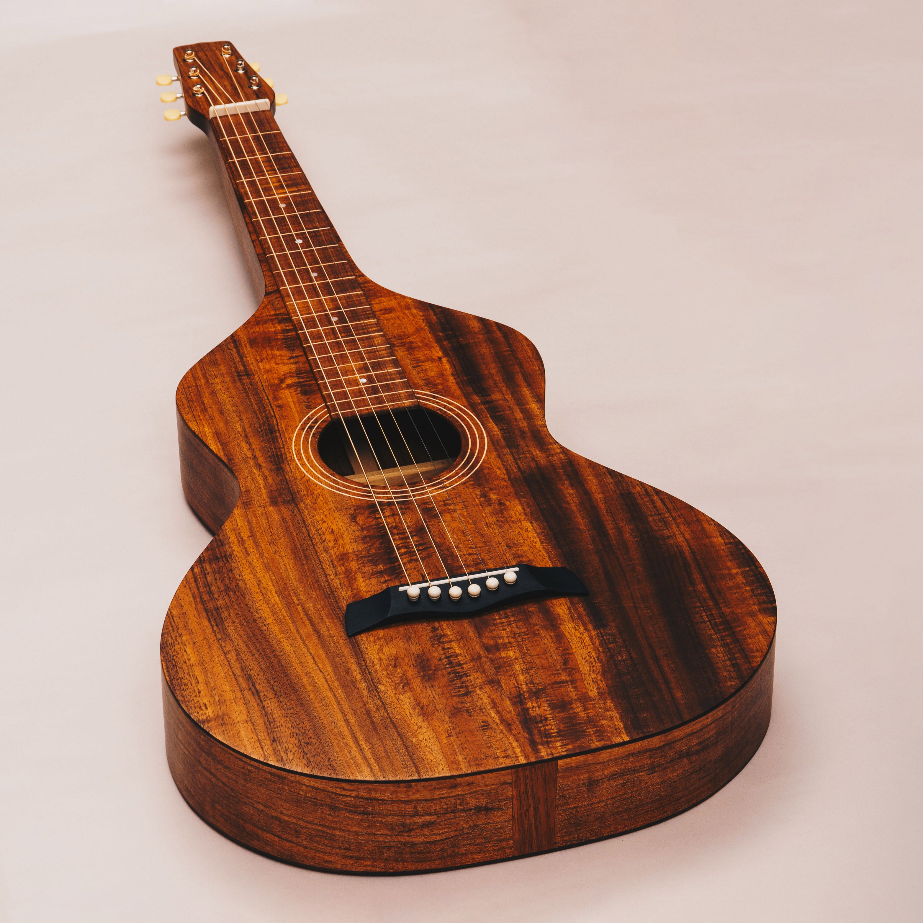 Style 1 Weissenborn Guitar - Tasmanian Blackwood Weissenborn Acoustic Lap Steel Slide Guitar by master luthier Richard Wilson. Handcrafted in Australia. Serial no. RW2420-470.