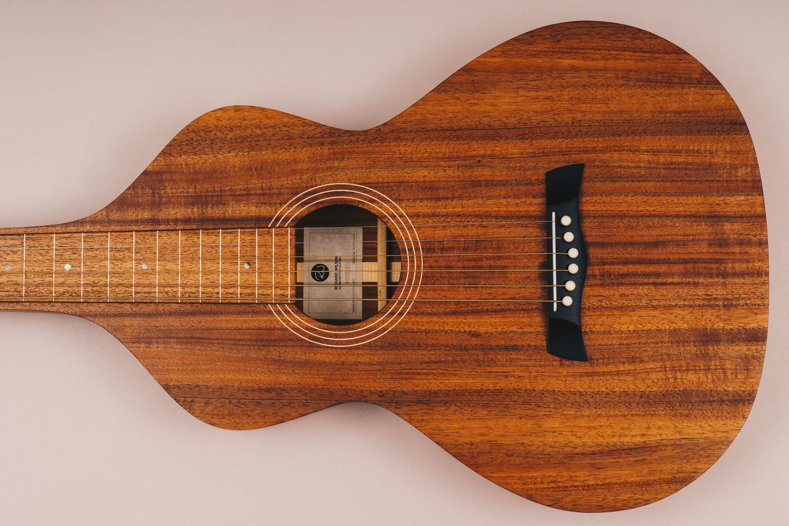 Style 1 Weissenborn Guitar - Tasmanian Blackwood Weissenborn Acoustic Lap Steel Slide Guitar by master luthier Richard Wilson. Handcrafted in Australia. Serial no. RW2502-472.