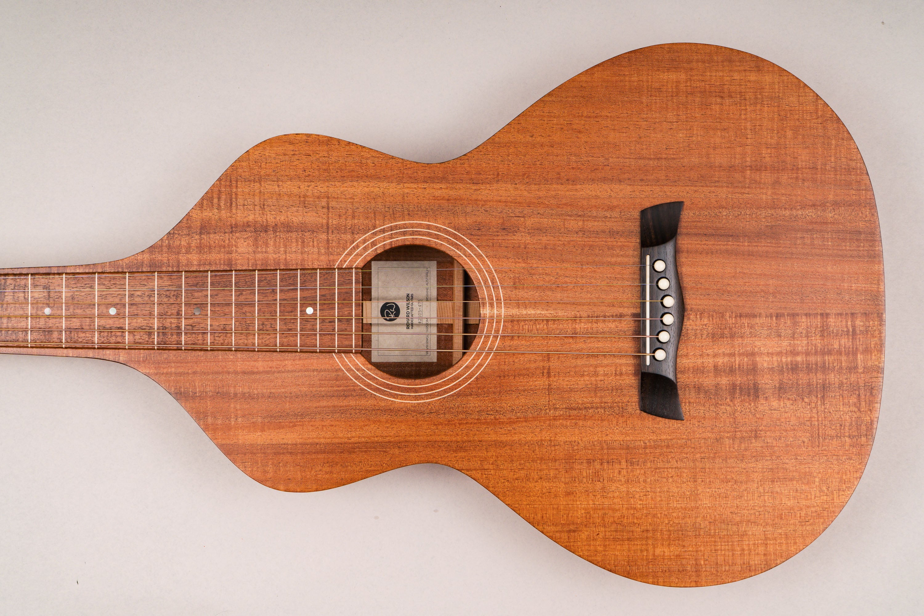 Style 1 Weissenborn Guitar - Tasmanian Blackwood Weissenborn Acoustic Lap Steel Slide Guitar by master luthier Richard Wilson. Handcrafted in Australia. Serial no. RW2505-475.