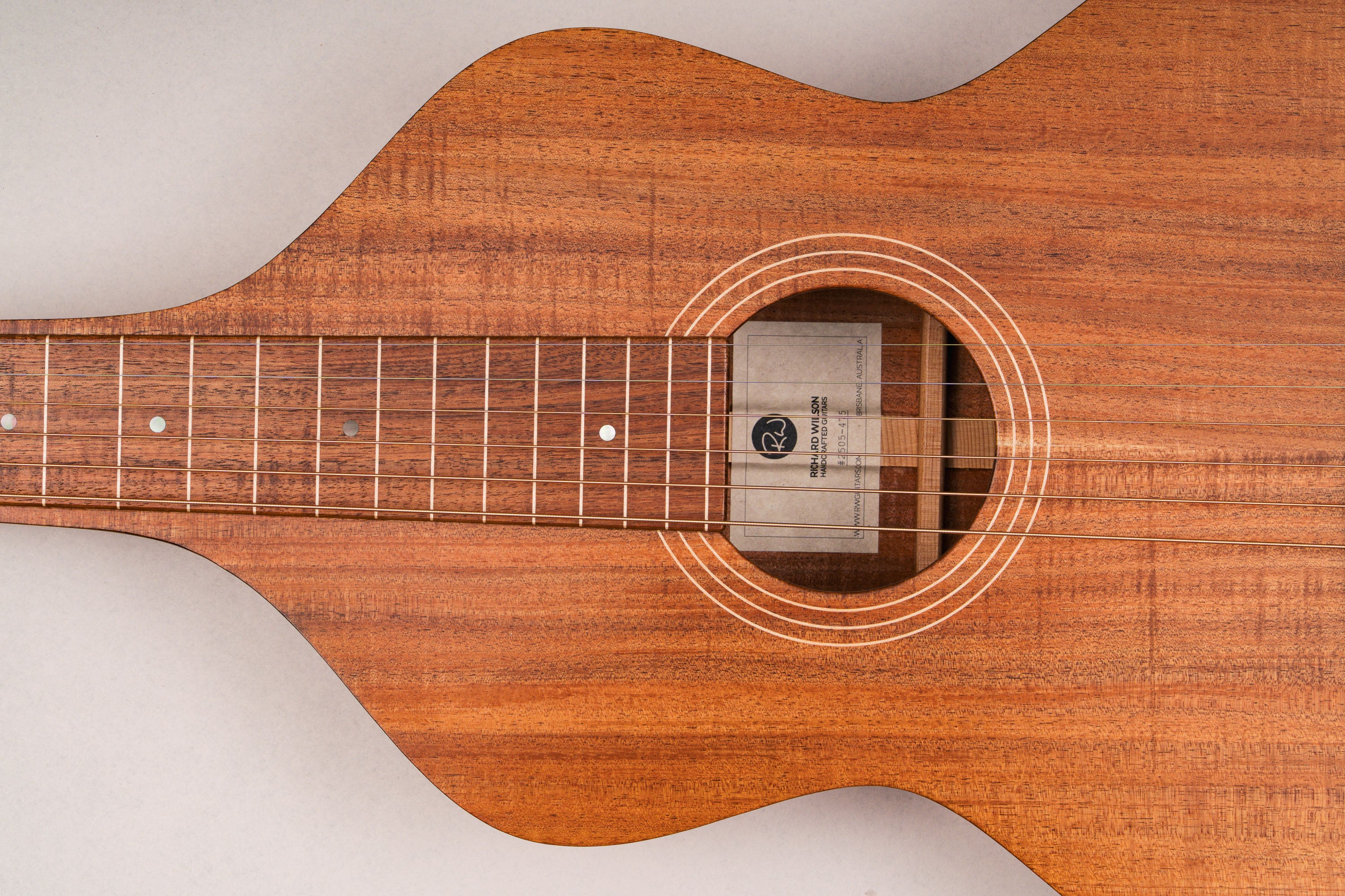 Style 1 Weissenborn Guitar - Tasmanian Blackwood Weissenborn Acoustic Lap Steel Slide Guitar by master luthier Richard Wilson. Handcrafted in Australia. Serial no. RW2505-475.
