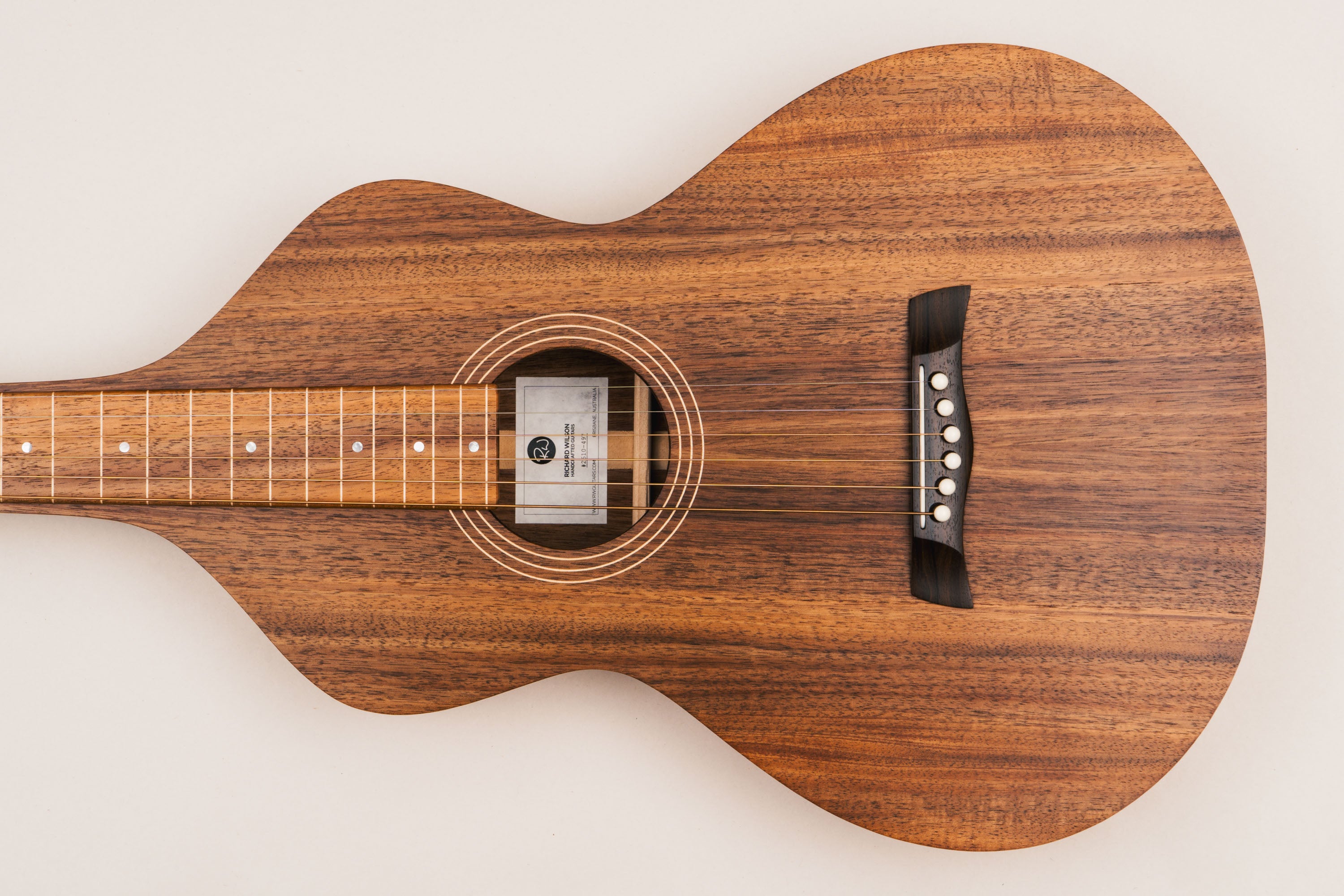 Style 1 Weissenborn Guitar - Tasmanian Blackwood Weissenborn Acoustic Lap Steel Slide Guitar by master luthier Richard Wilson. Handcrafted in Australia. Serial no. RW2610-497.