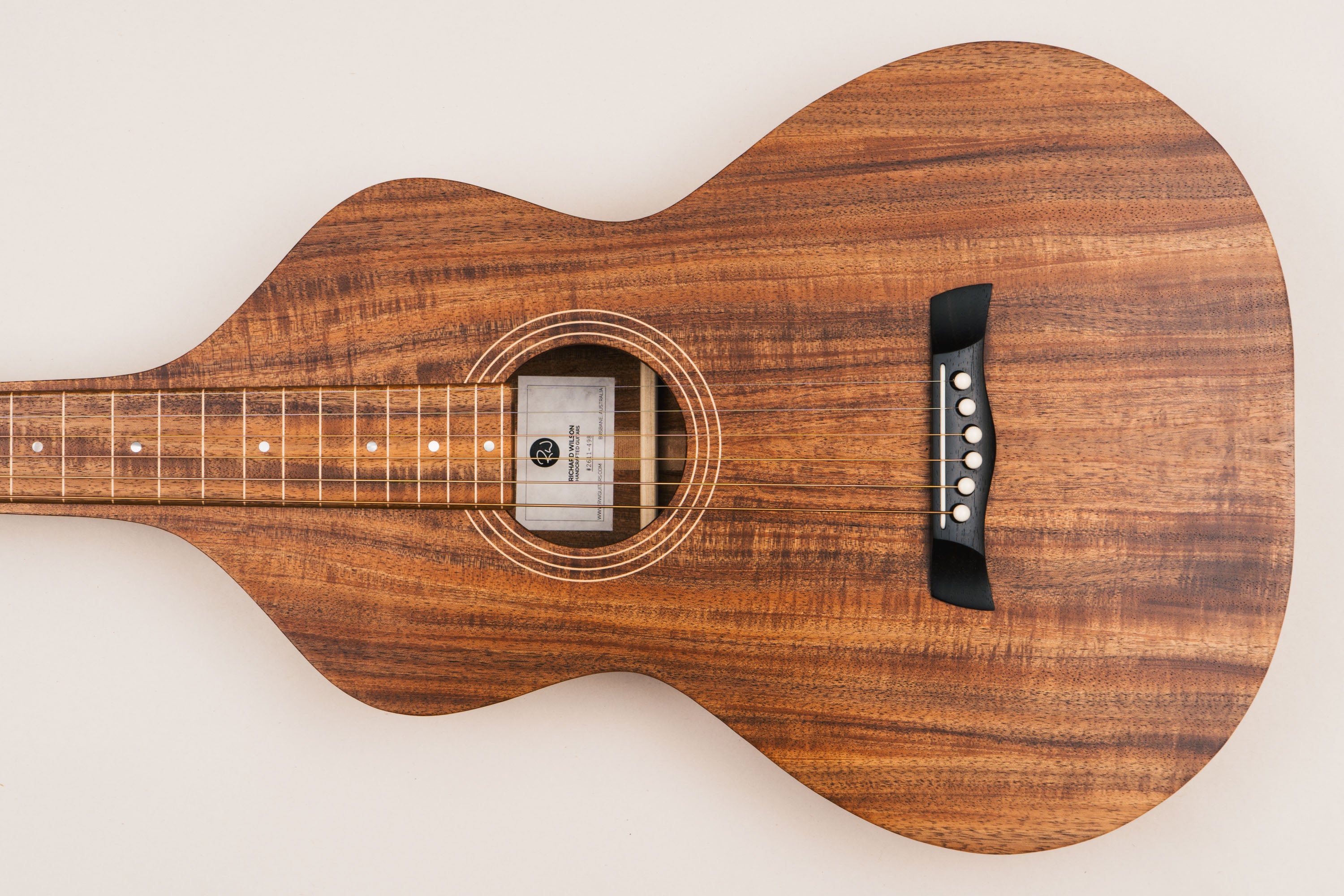 Style 1 Weissenborn Guitar - Tasmanian Blackwood Weissenborn Acoustic Lap Steel Slide Guitar by master luthier Richard Wilson. Handcrafted in Australia. Serial no. RW2611-498.