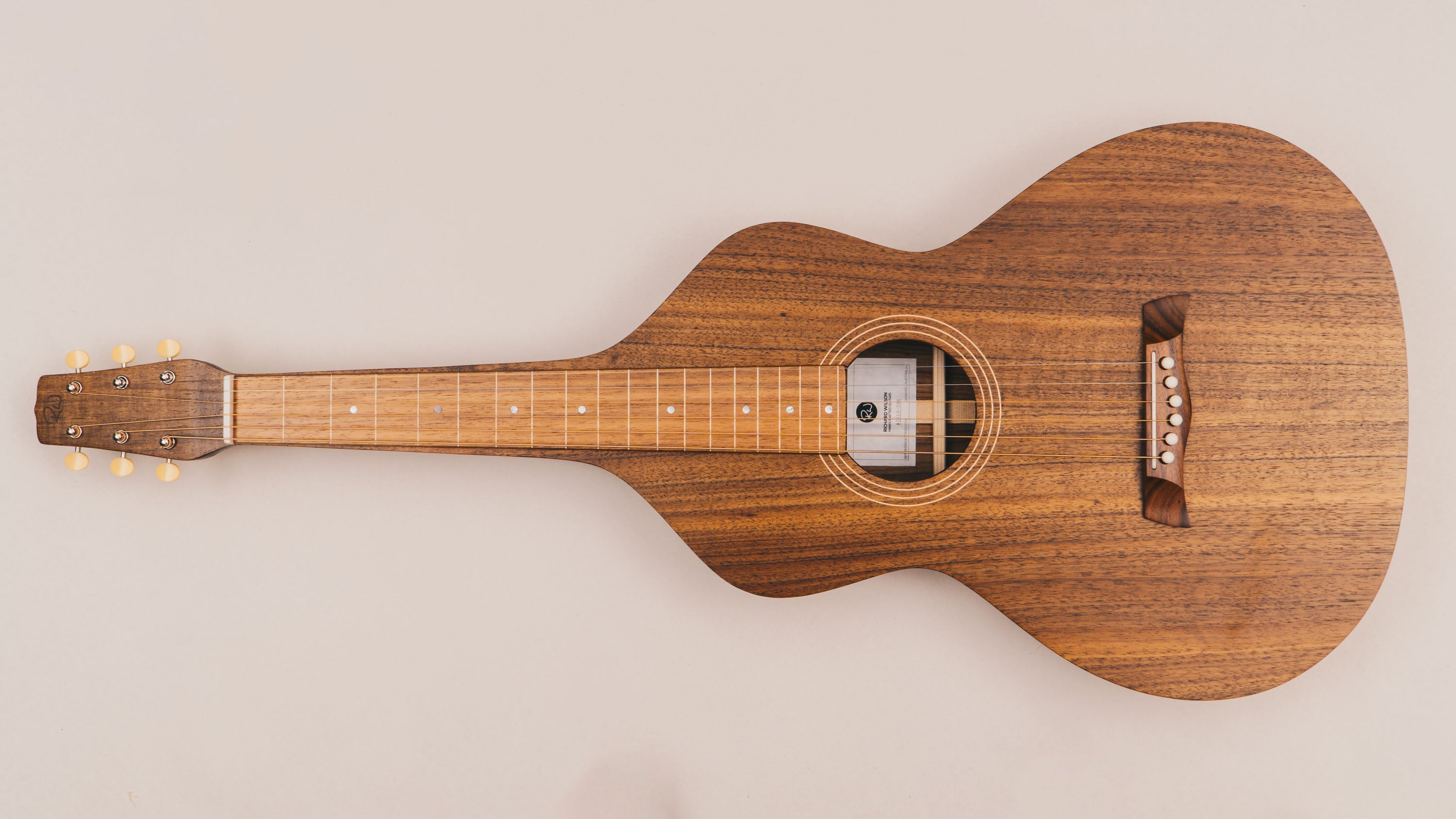Style 1 Weissenborn Guitar - Tasmanian Blackwood Weissenborn Acoustic Lap Steel Slide Guitar by master luthier Richard Wilson. Handcrafted in Australia. Serial no. RW2619-506.