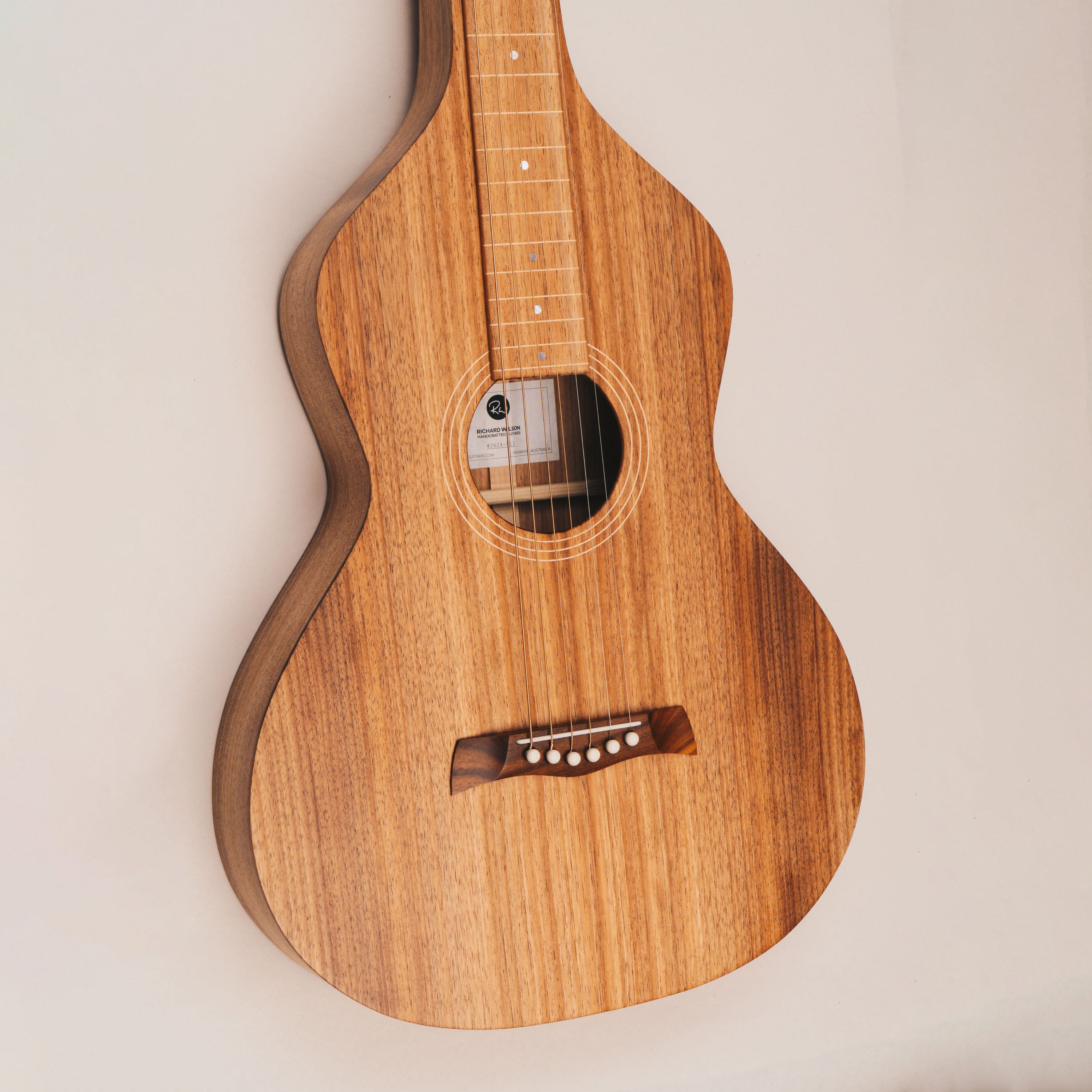 Style 1 Weissenborn Guitar - Tasmanian Blackwood Weissenborn Acoustic Lap Steel Slide Guitar by master luthier Richard Wilson. Handcrafted in Australia. Serial no. RW2624-511.
