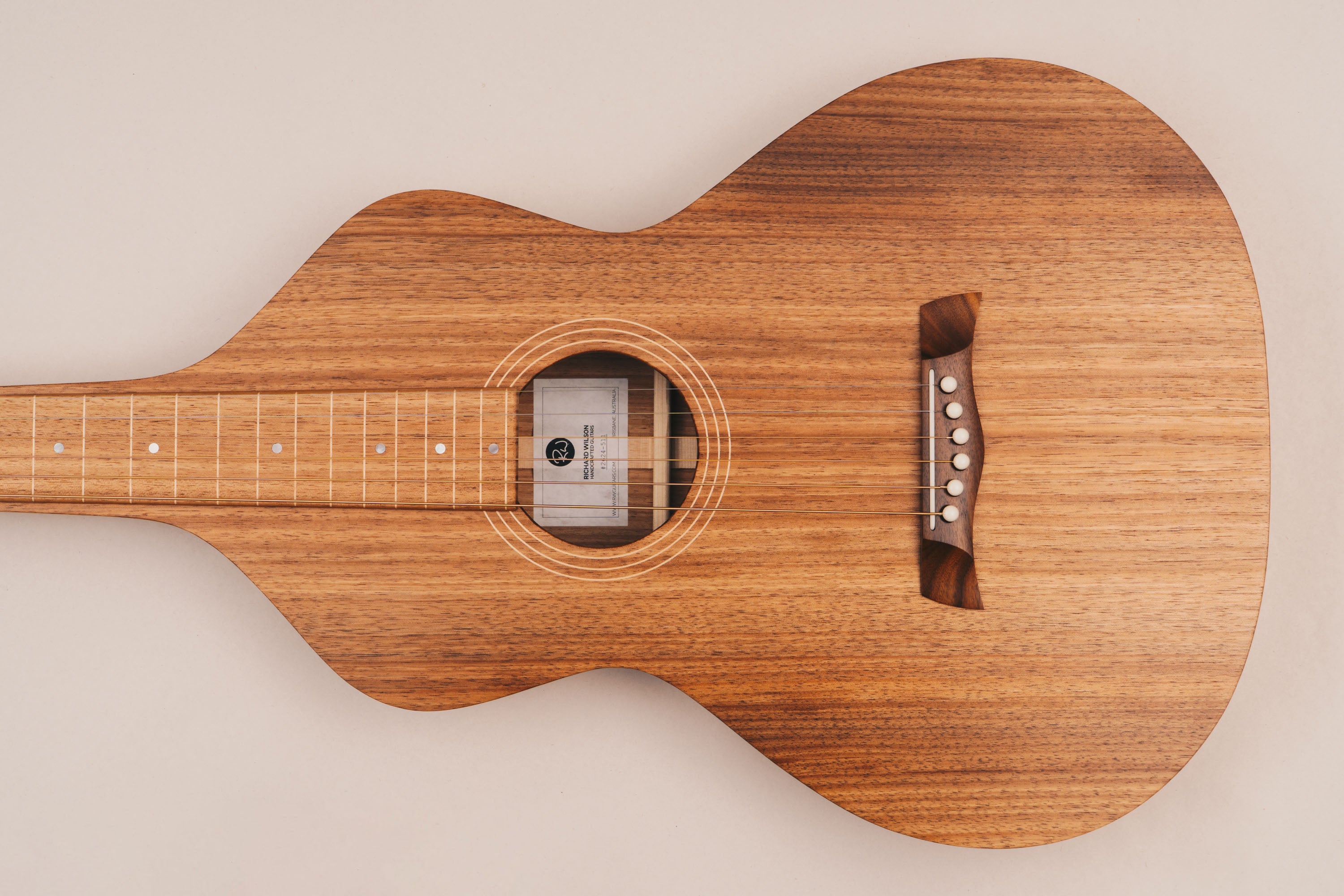 Style 1 Weissenborn Guitar - Tasmanian Blackwood Weissenborn Acoustic Lap Steel Slide Guitar by master luthier Richard Wilson. Handcrafted in Australia. Serial no. RW2624-511.