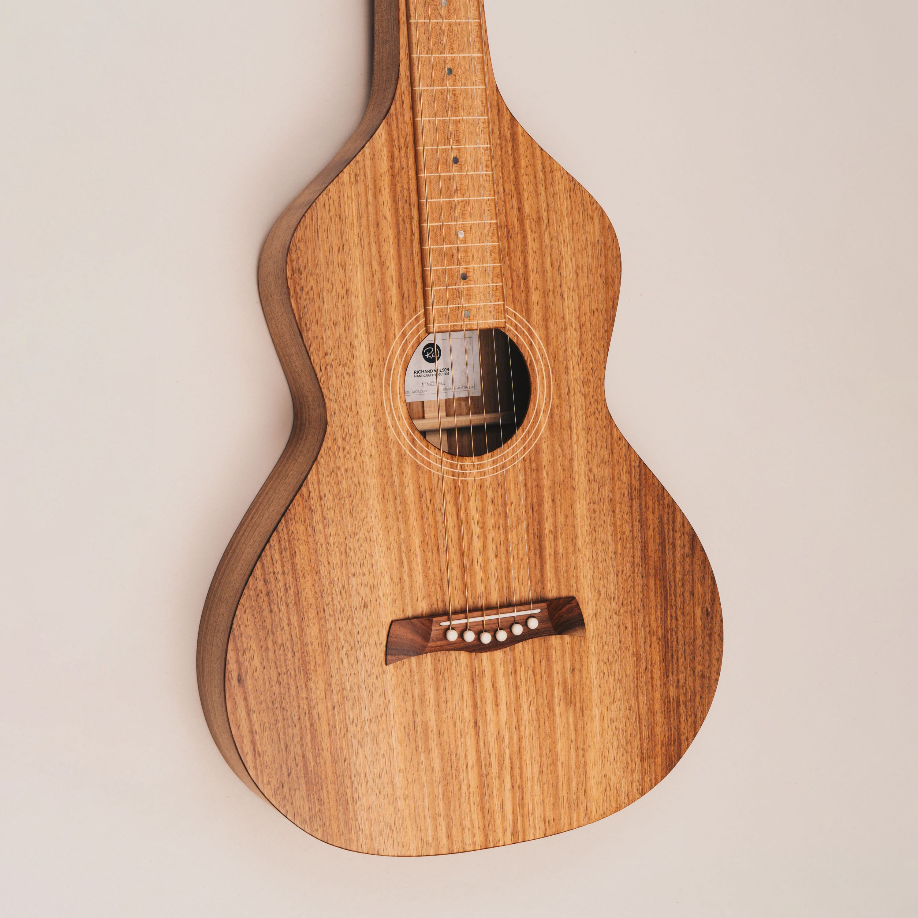 Style 1 Weissenborn Guitar - Tasmanian Blackwood Weissenborn Acoustic Lap Steel Slide Guitar by master luthier Richard Wilson. Handcrafted in Australia. Serial no. RW2625-512.