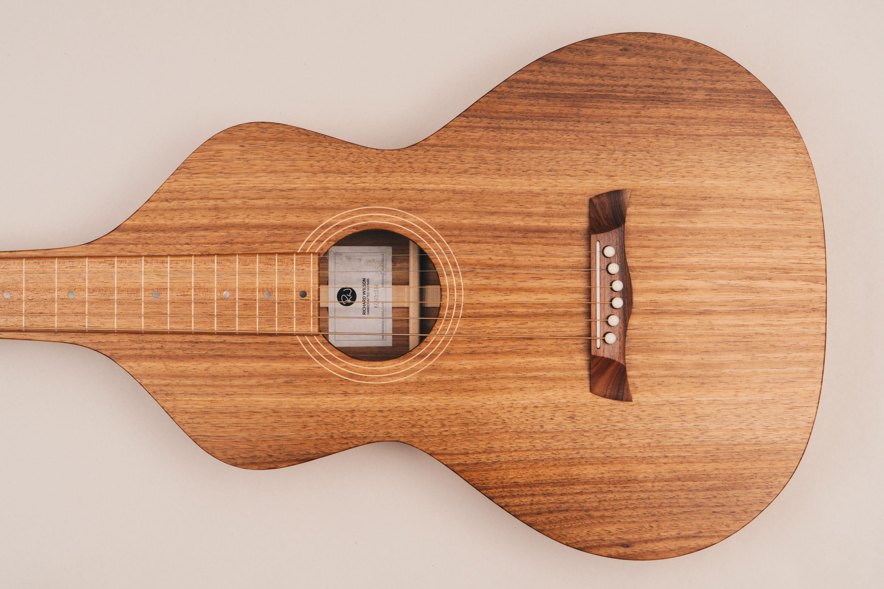 Style 1 Weissenborn Guitar - Tasmanian Blackwood Weissenborn Acoustic Lap Steel Slide Guitar by master luthier Richard Wilson. Handcrafted in Australia. Serial no. RW2625-512.