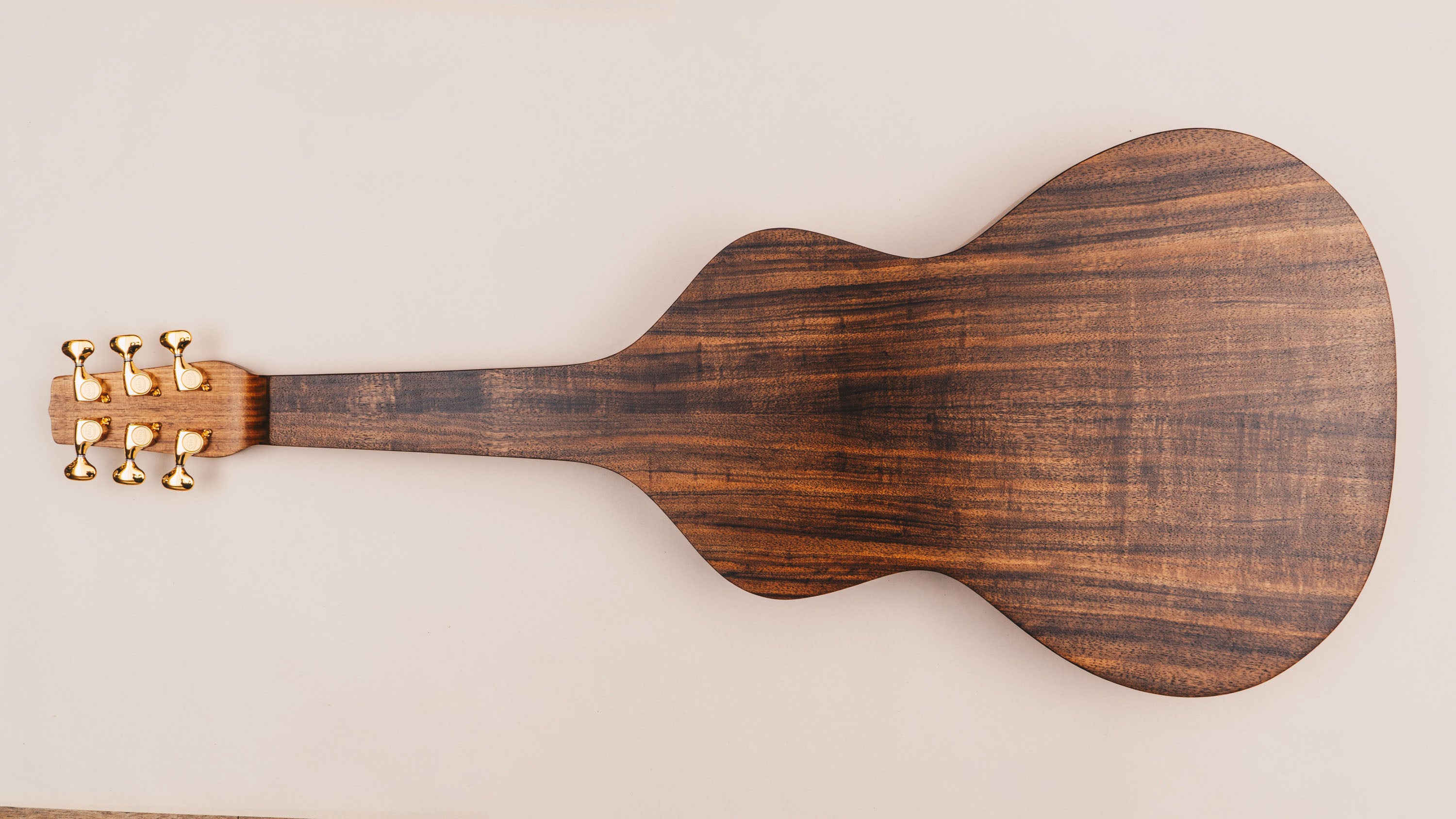 Style 2 Weissenborn Guitar - Tasmanian Blackwood & Bunya Weissenborn Acoustic Lap Steel Slide Guitar by master luthier Richard Wilson. Handcrafted in Australia. Serial no. RW2616-503.
