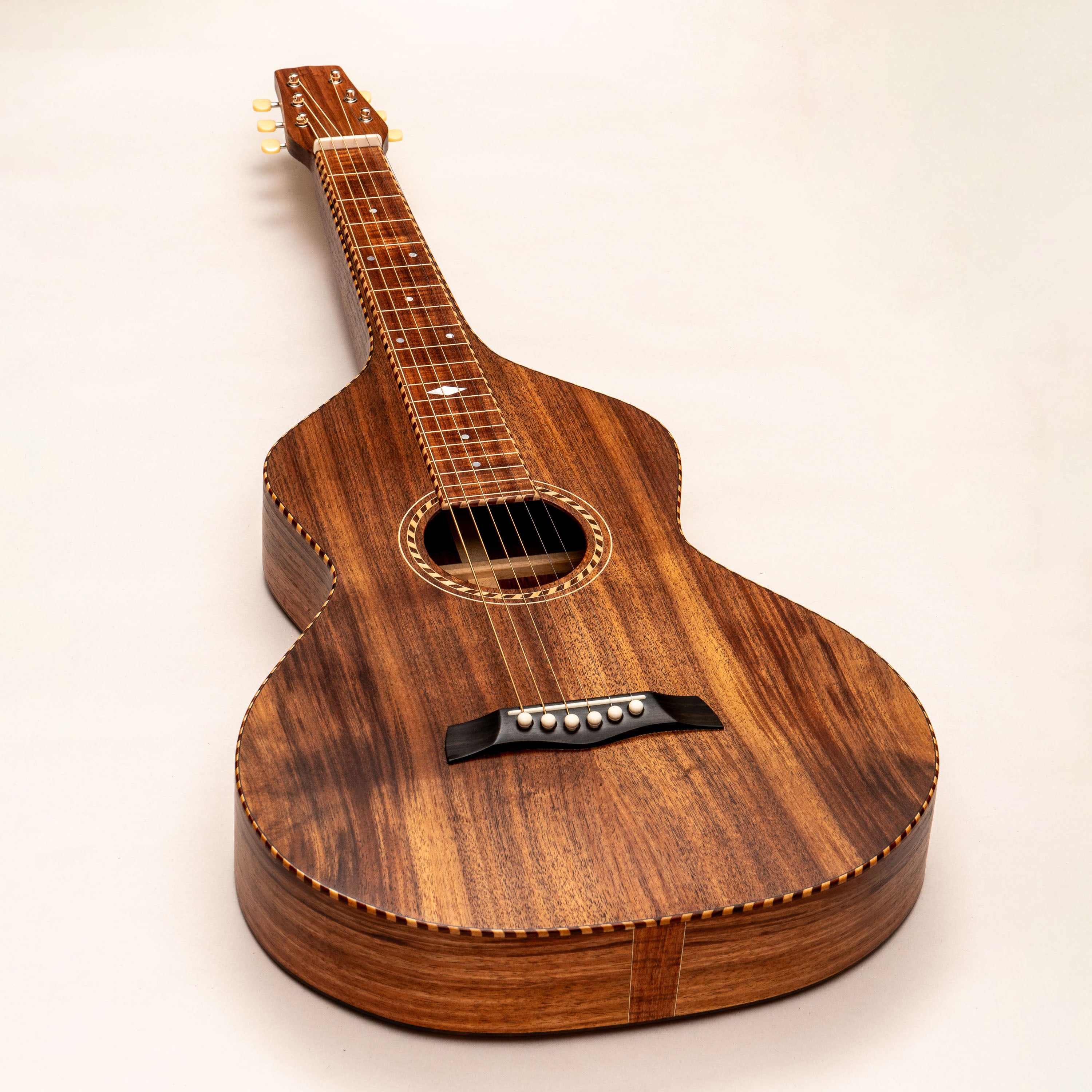 Style 3 Weissenborn Guitar - Tasmanian Blackwood Weissenborn Acoustic Lap Steel Slide Guitar by master luthier Richard Wilson. Handcrafted in Australia. Serial no. RW2403-453.