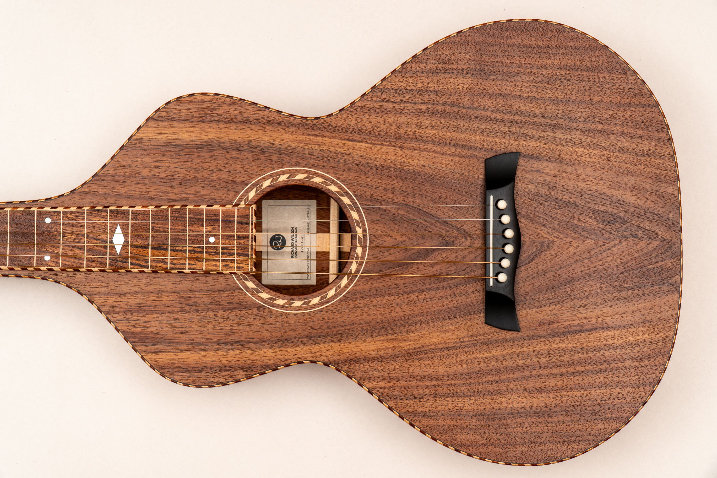 Style 3 Weissenborn Guitar - Tasmanian Blackwood Weissenborn Acoustic Lap Steel Slide Guitar by master luthier Richard Wilson. Handcrafted in Australia. Serial no. RW2404-454.