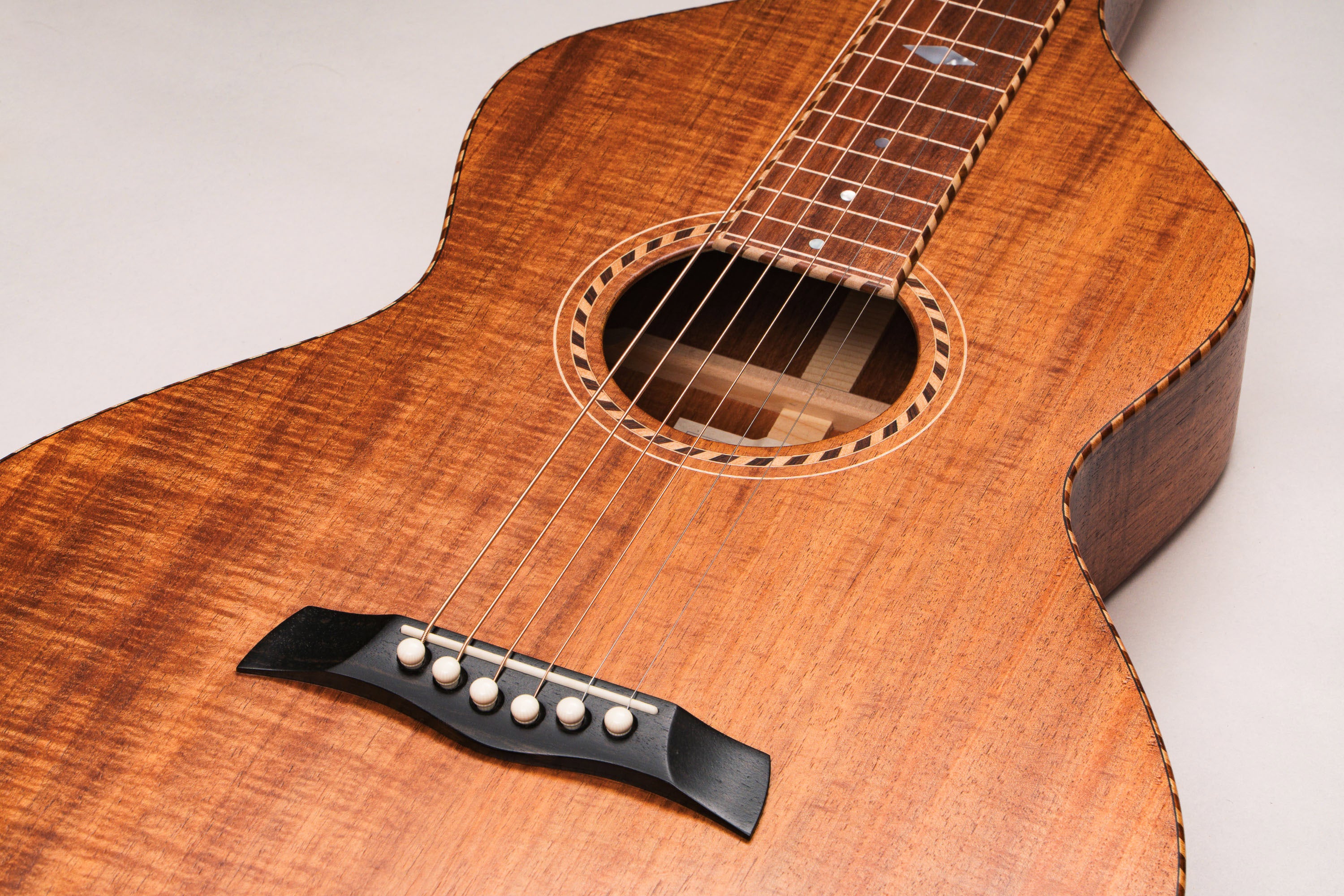 Style 3 Weissenborn Guitar - Tasmanian Blackwood Weissenborn Acoustic Lap Steel Slide Guitar by master luthier Richard Wilson. Handcrafted in Australia. Serial no. RW2507-477.