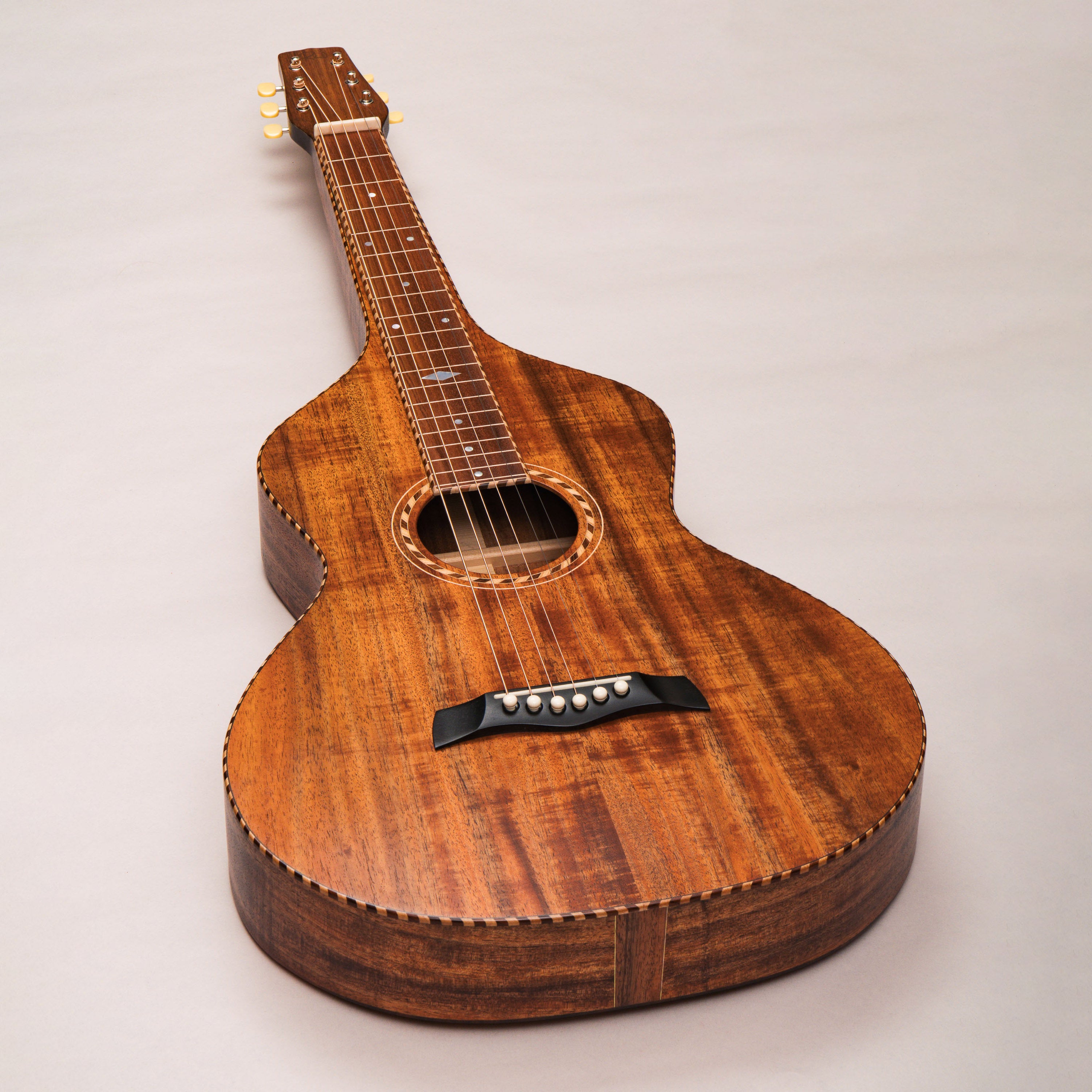 Style 3 Weissenborn Guitar - Tasmanian Blackwood Weissenborn Acoustic Lap Steel Slide Guitar by master luthier Richard Wilson. Handcrafted in Australia. Serial no. RW2508-478.