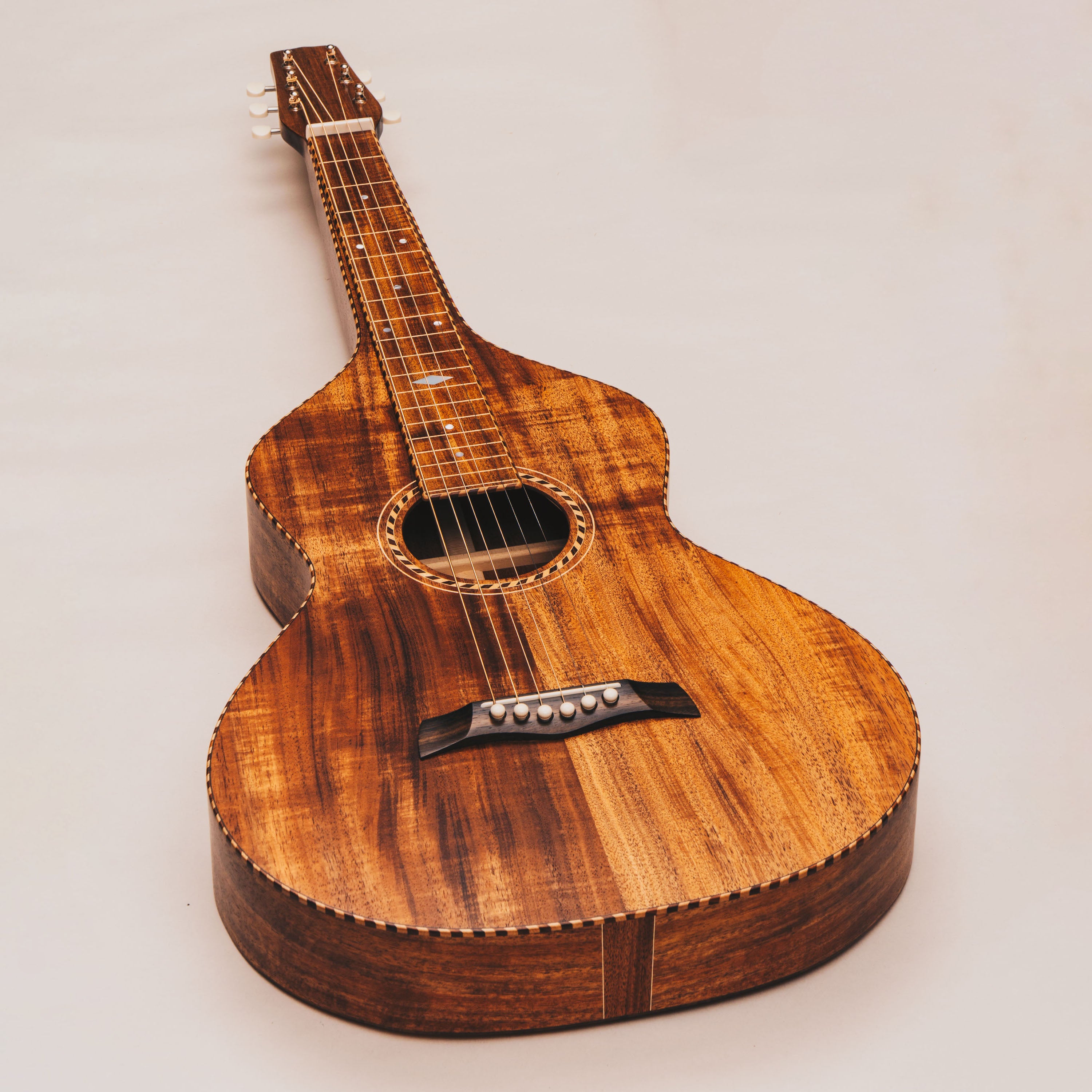 Style 3 Weissenborn Guitar - Tasmanian Blackwood Weissenborn Acoustic Lap Steel Slide Guitar by master luthier Richard Wilson. Handcrafted in Australia. Serial no. RW2606-493.