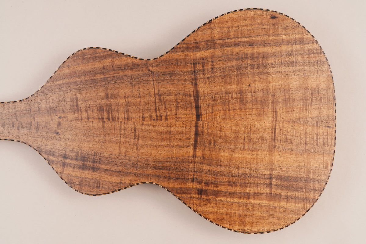 Style 4 Weissenborn Guitar – Tasmanian Blackwood Weissenborn Acoustic Lap Steel Slide Guitar by master luthier Richard Wilson. Handcrafted in Australia. Serial no. RW2626-513.