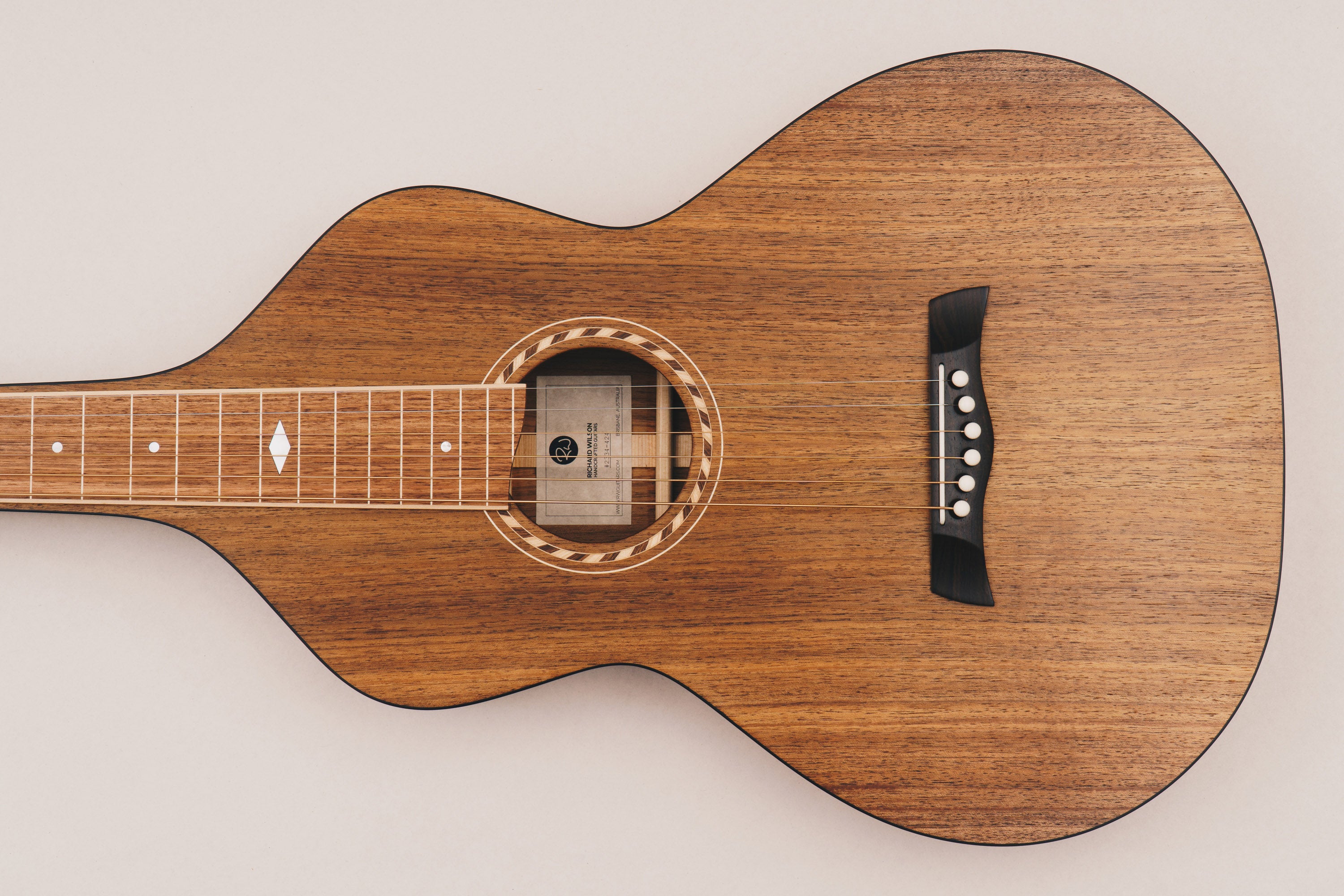 Style 2 Weissenborn Guitar Weissenborn Acoustic Lap Steel Slide Guitar by master luthier Richard Wilson. Handcrafted in Australia. Serial no. RW2334-424.