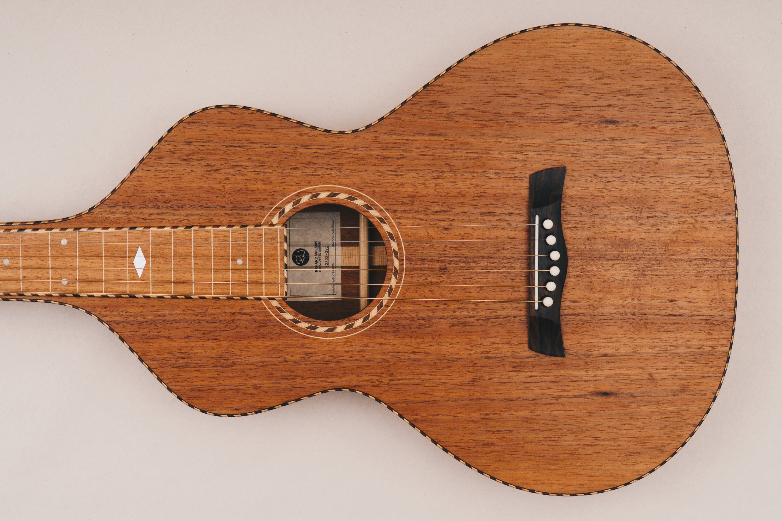 Style 4 Weissenborn Guitar Weissenborn Acoustic Lap Steel Slide Guitar by master luthier Richard Wilson. Handcrafted in Australia. Serial no. RW2302-392.