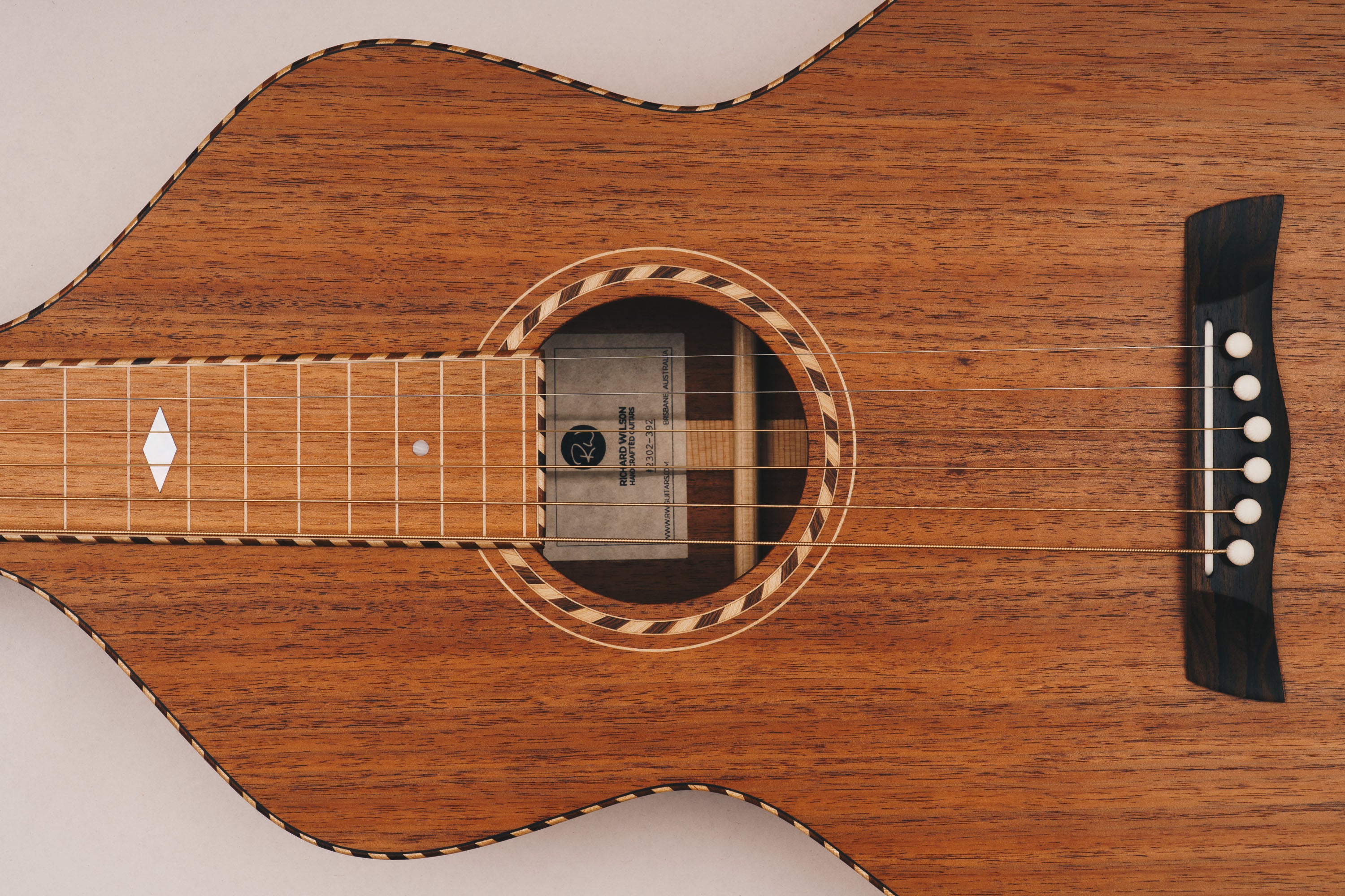 Style 4 Weissenborn Guitar Weissenborn Acoustic Lap Steel Slide Guitar by master luthier Richard Wilson. Handcrafted in Australia. Serial no. RW2302-392.